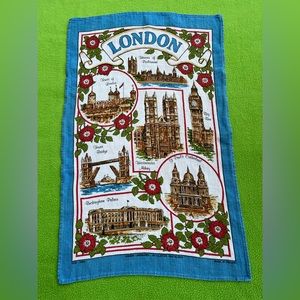 ULSTER Irish Linen LONDON Landmarks Travel Souvenir Dish Tea Towel